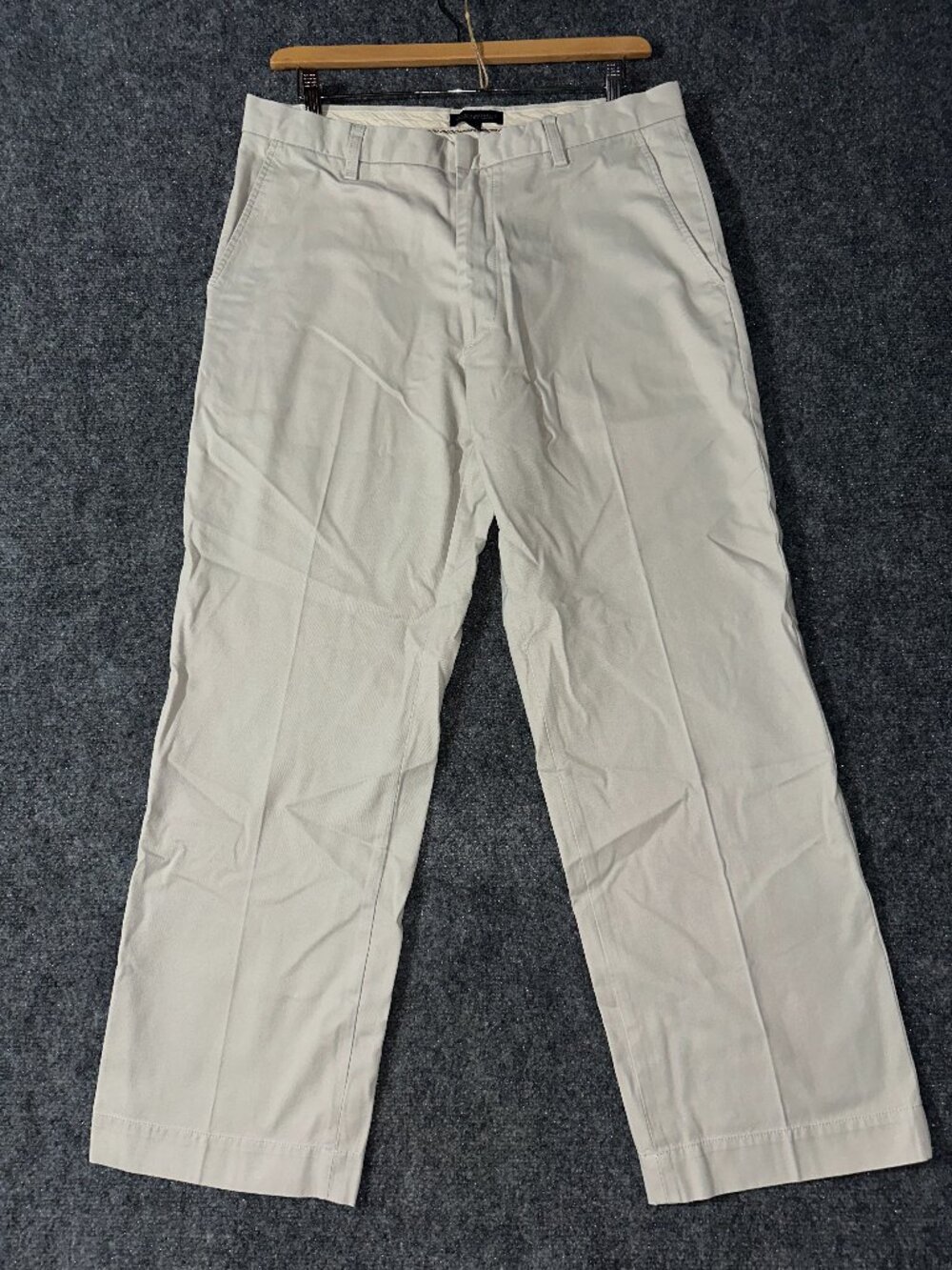 Banana Republic Pants Men 35 Dawson Relaxed Fit Chino Straight Leg Beige Cotton